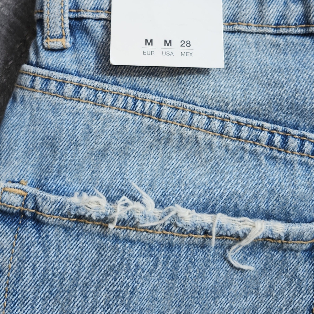 Light Blue Denim Mini Skirt - Picture 3 of 4